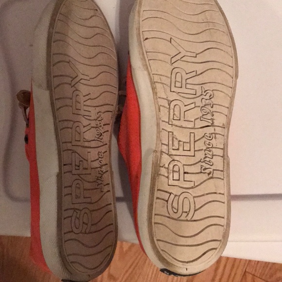 Orange Sperry slides - Picture 2 of 3